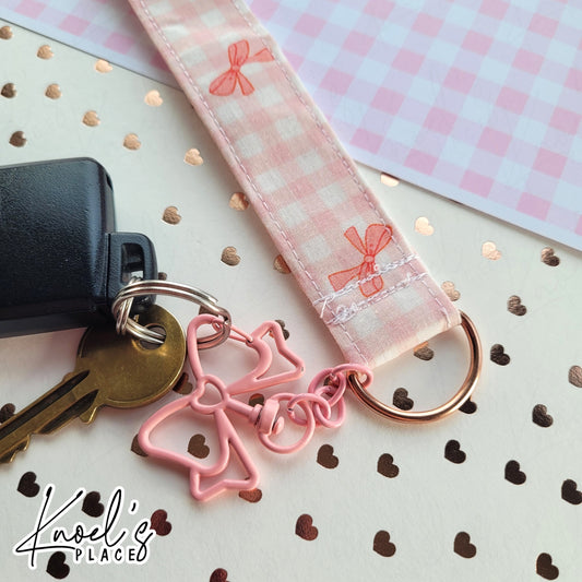 LILY | Handmade Wristlet Keychain Accessory | Stylish Wrist Strap for Keys or Purse