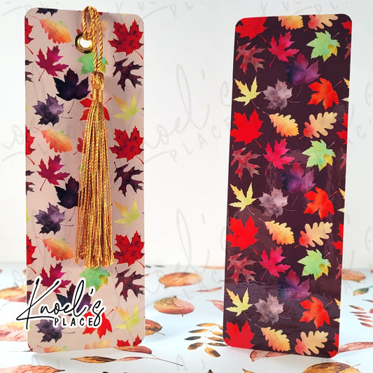 Autumn Leaf Pattern Bookmark