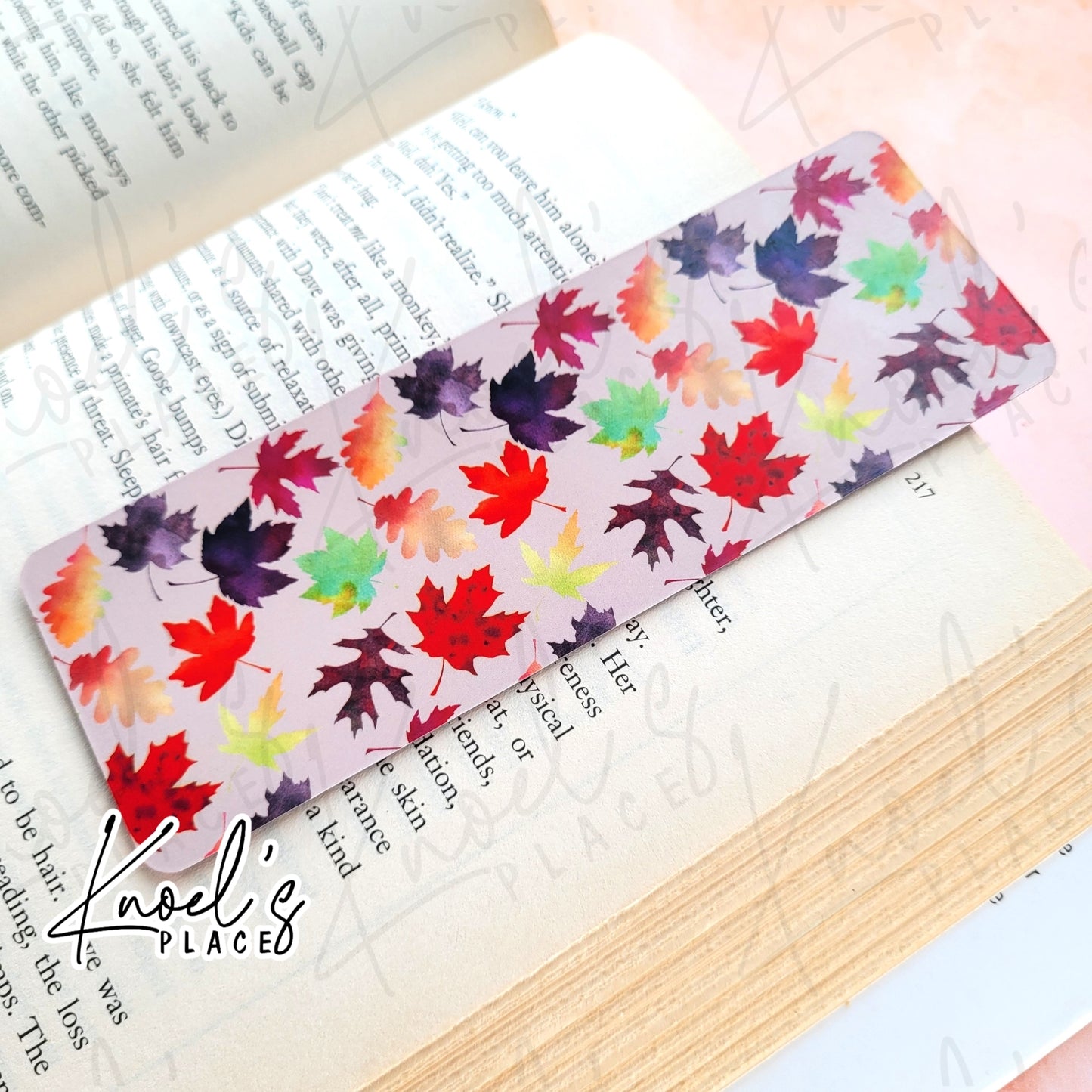 Autumn Leaf Pattern Bookmark
