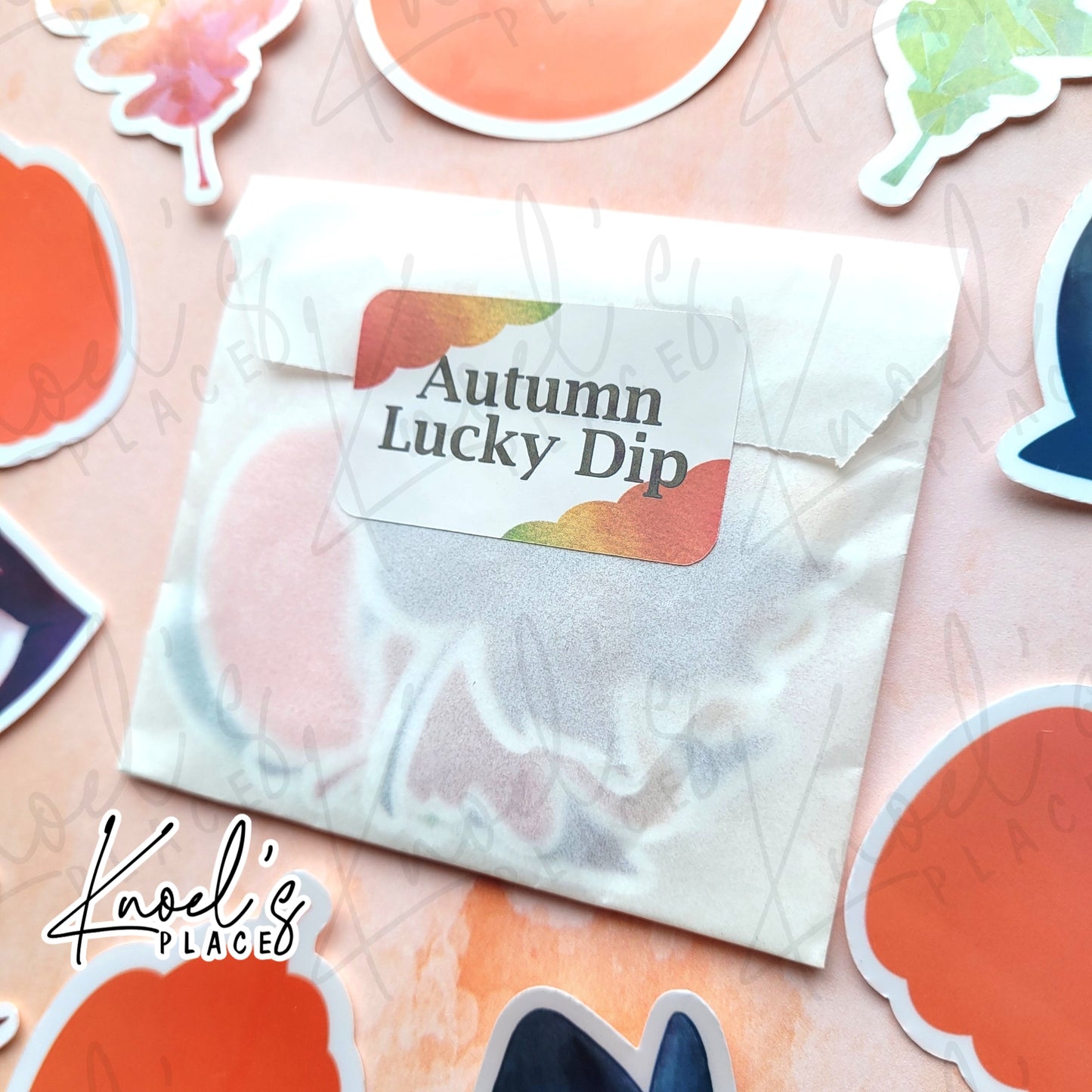 Autumn & Halloween Waterproof Holographic Mystery Sticker Pack