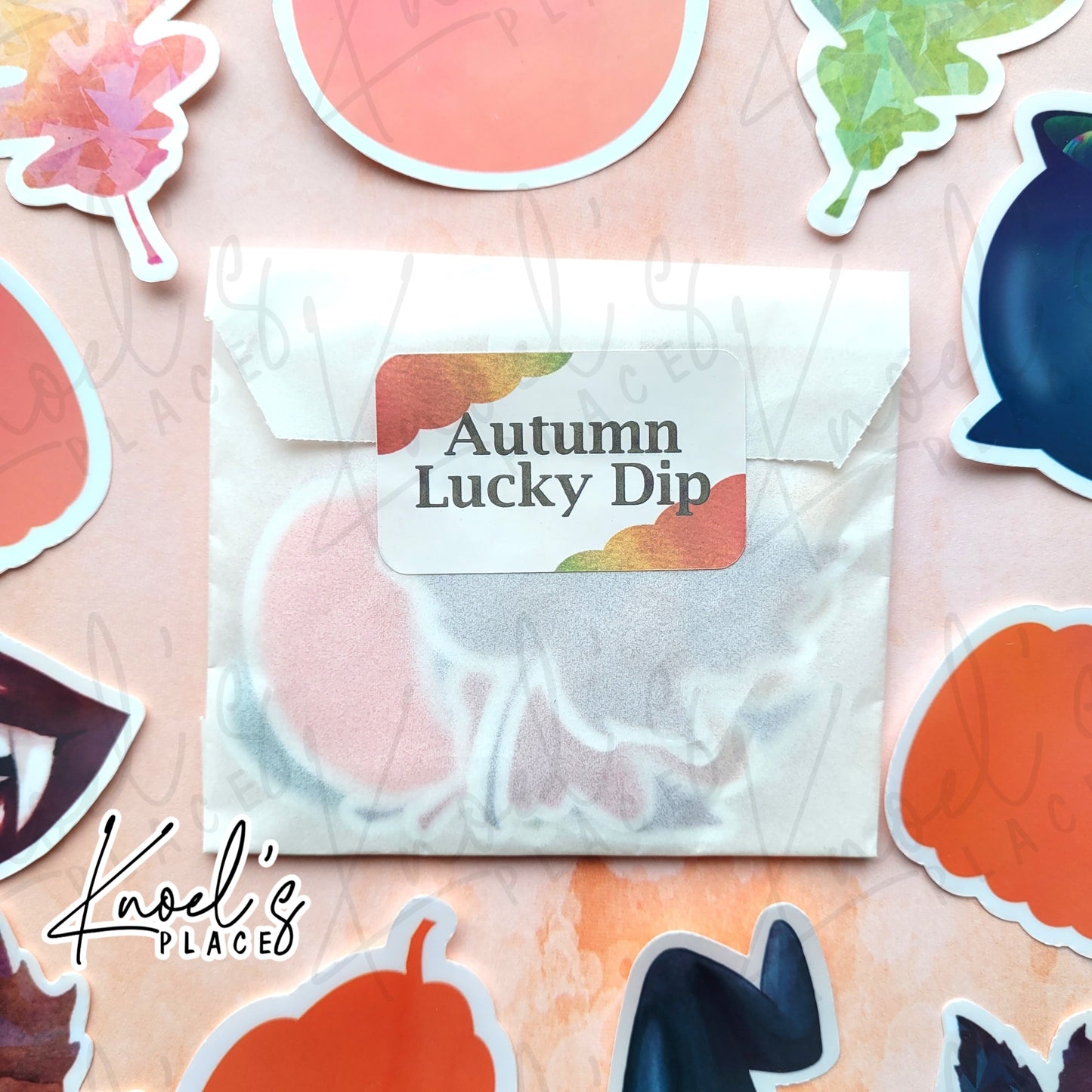 Autumn & Halloween Waterproof Holographic Mystery Sticker Pack