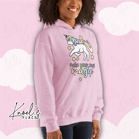 Make Your Own Magic Kawaii Unicorn Unisex Hoodie | Harmony