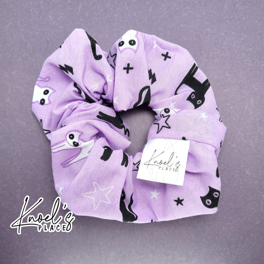 Purr-anormal Paws | Handmade Cotton Scrunchie