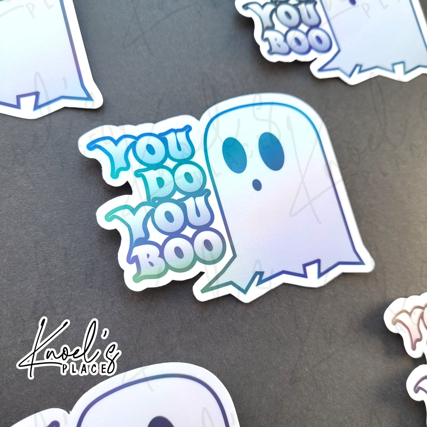 You Do You Boo Waterproof Holographic Ghost Sticker
