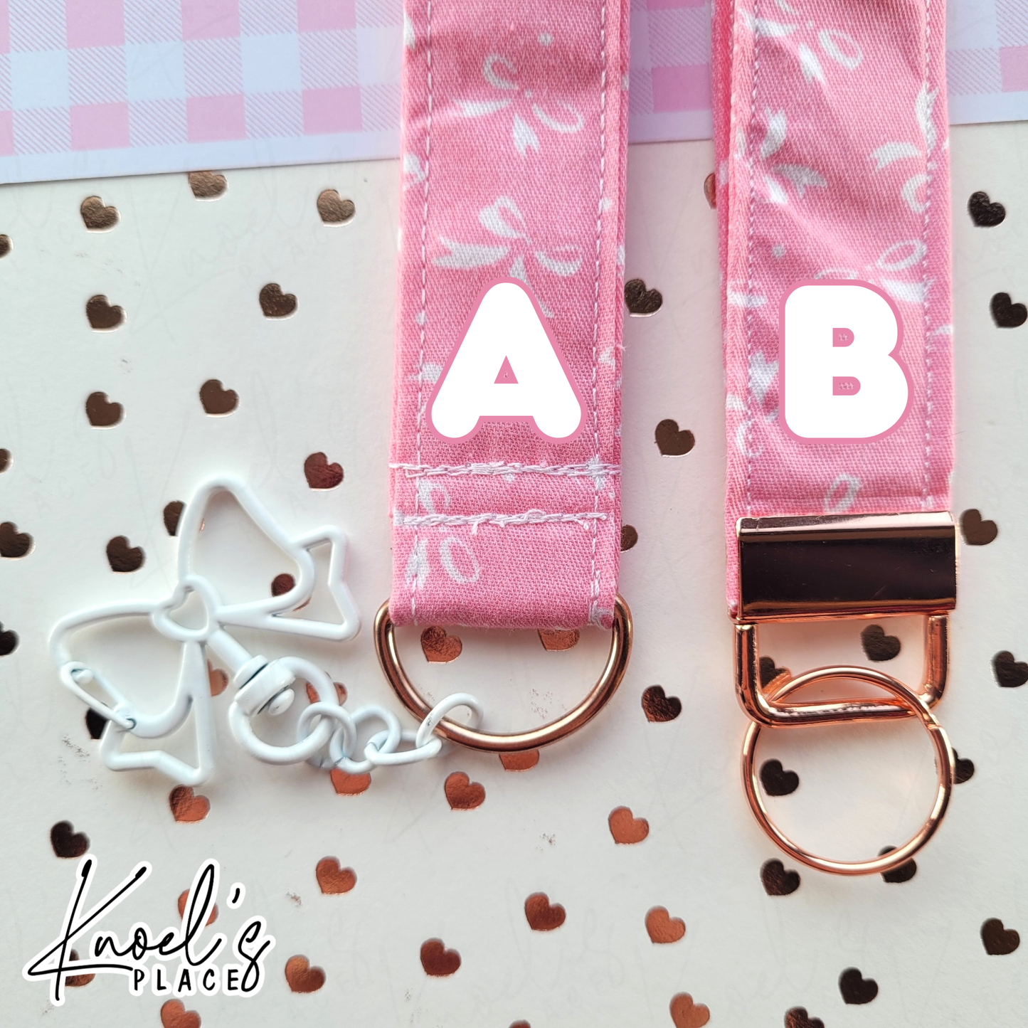 LILY | Handmade Wristlet Keychain Accessory | Stylish Wrist Strap for Keys or Purse