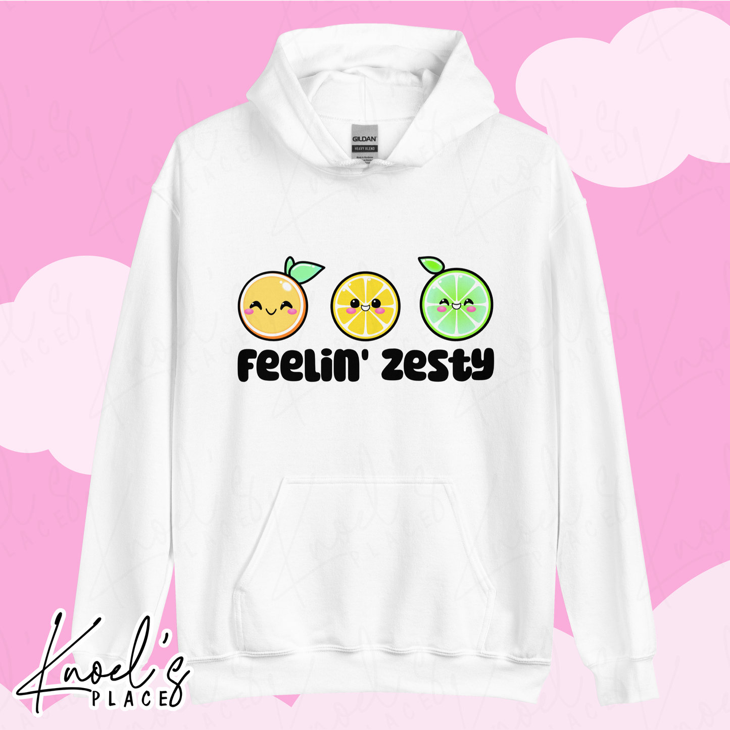 Feelin' Zesty Neon Picnic Citrus Unisex Hoodie