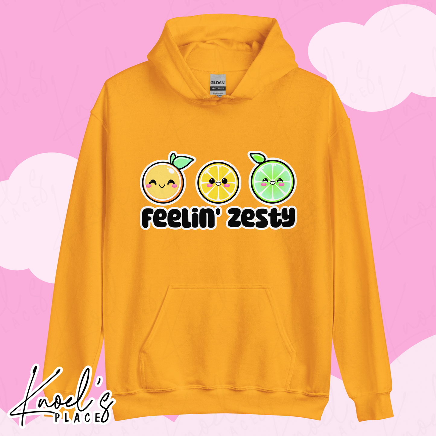 Feelin' Zesty Neon Picnic Citrus Unisex Hoodie