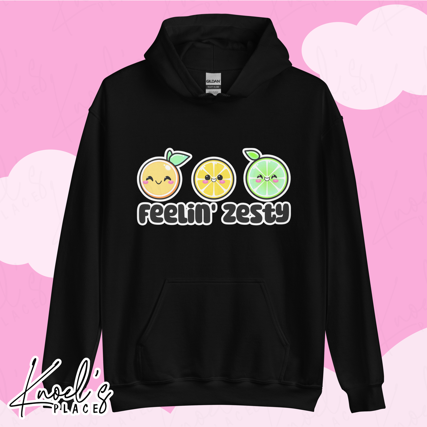 Feelin' Zesty Neon Picnic Citrus Unisex Hoodie