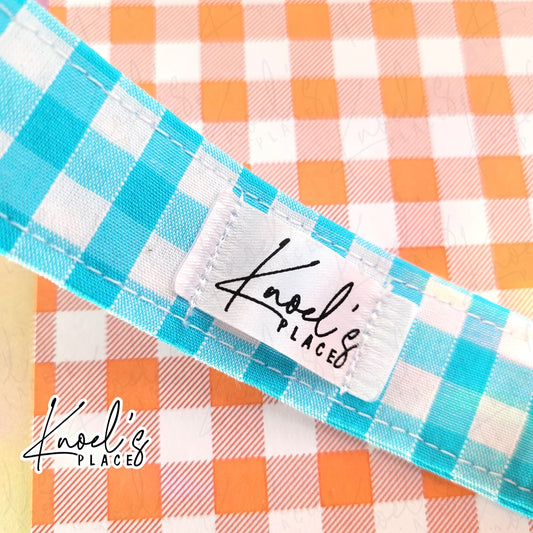 Cloud Soda (Blue) | Neon Picnic Gingham Wristlet Keychain