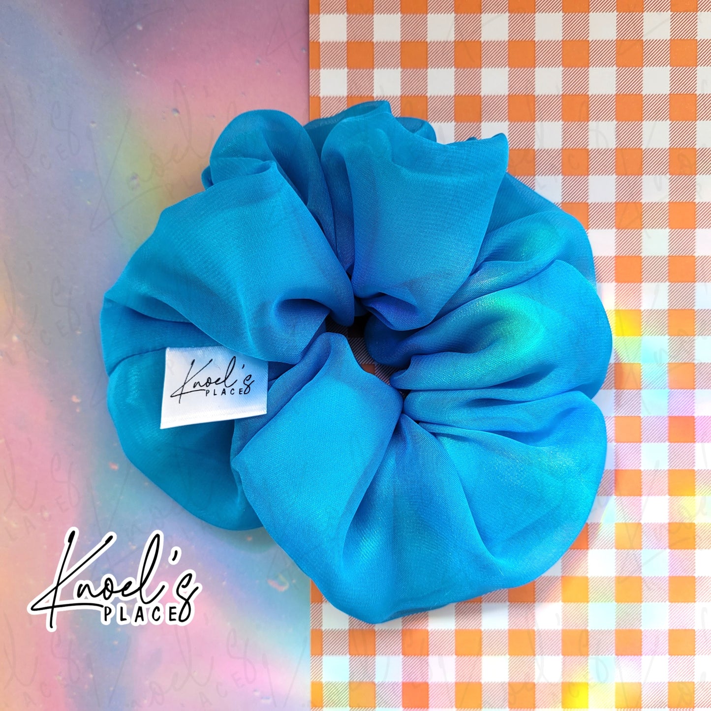 Cloud Soda (Blue) | Neon Picnic Scrunchie | Luxe & Basic Sizes
