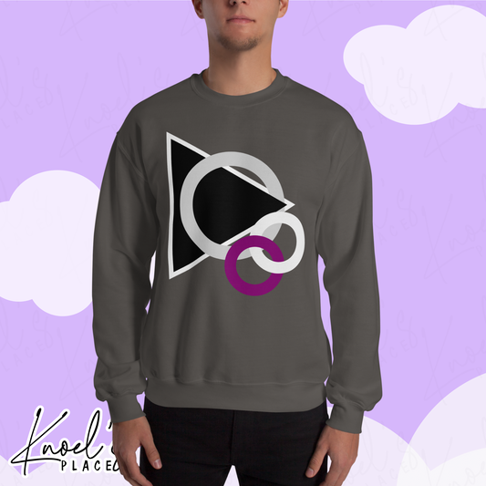 Stealth Geometric Demisexual Pride Flag Unisex Sweatshirt