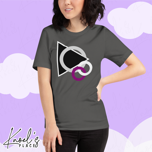 Stealth Geometric Demisexual Pride Flag Unisex T-shirt
