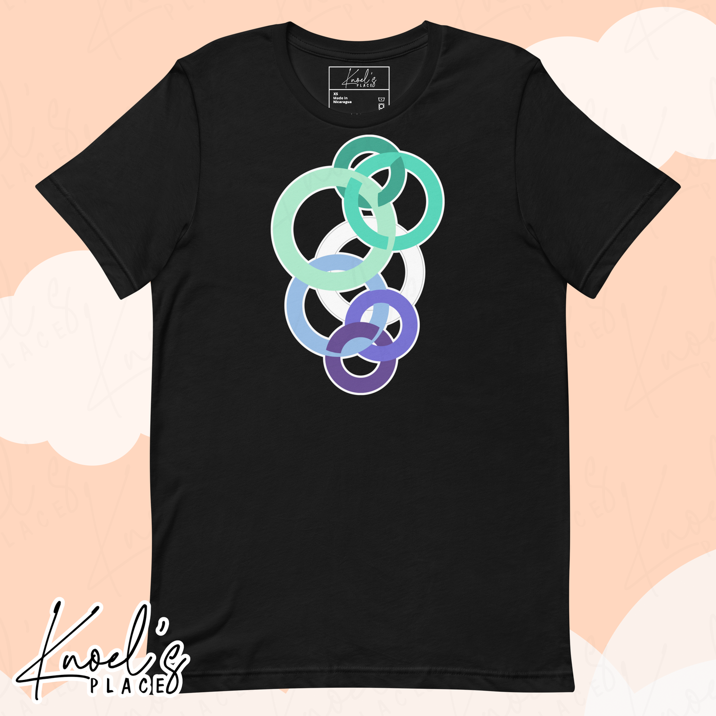 Stealth Geometric Gay Pride Flag Unisex T-shirt
