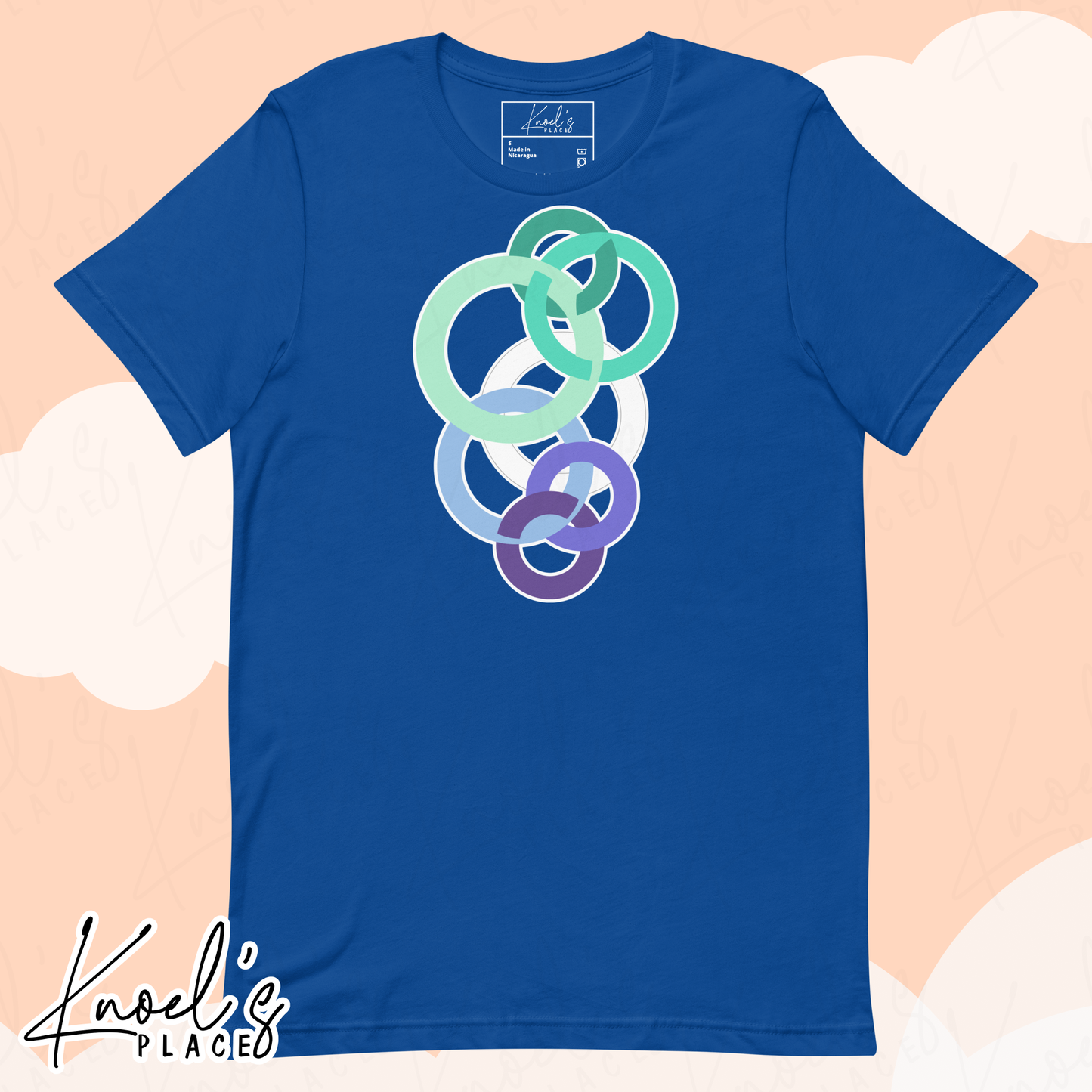 Stealth Geometric Gay Pride Flag Unisex T-shirt