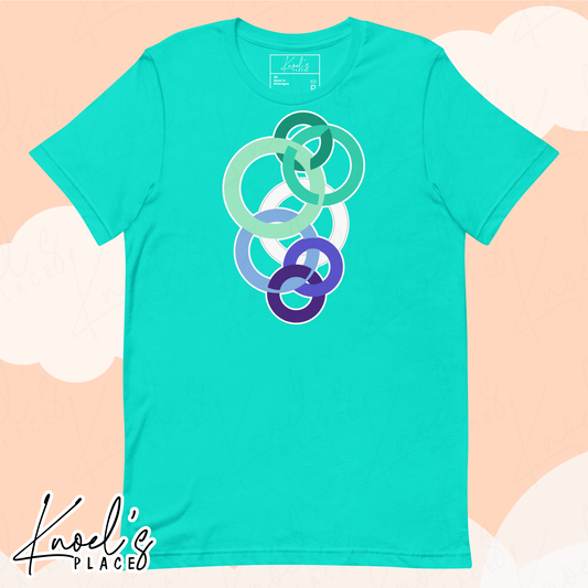 Stealth Geometric Gay Pride Flag Unisex T-shirt