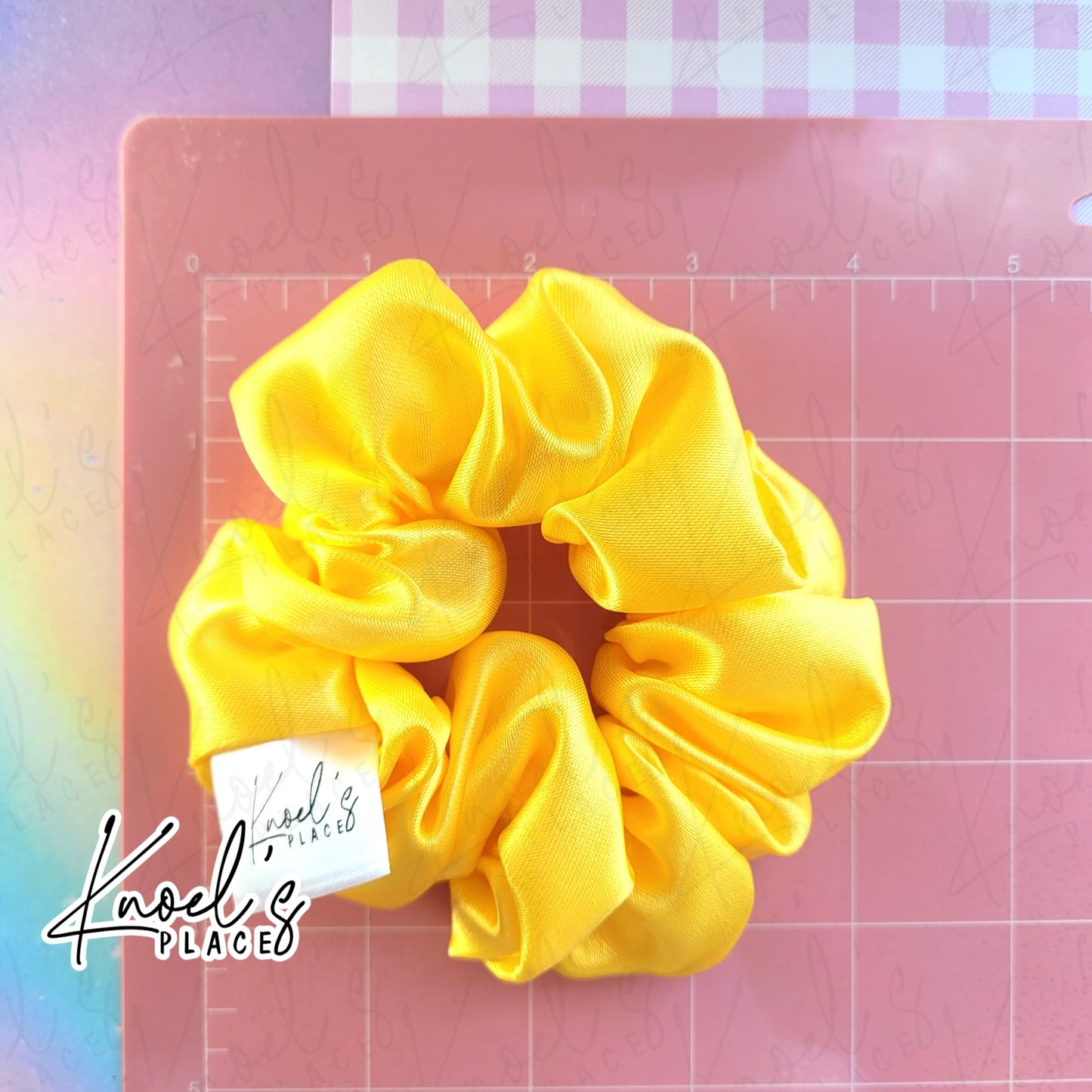 Lemon Curd (Yellow) | Neon Picnic Scrunchie | Luxe & Basic Sizes