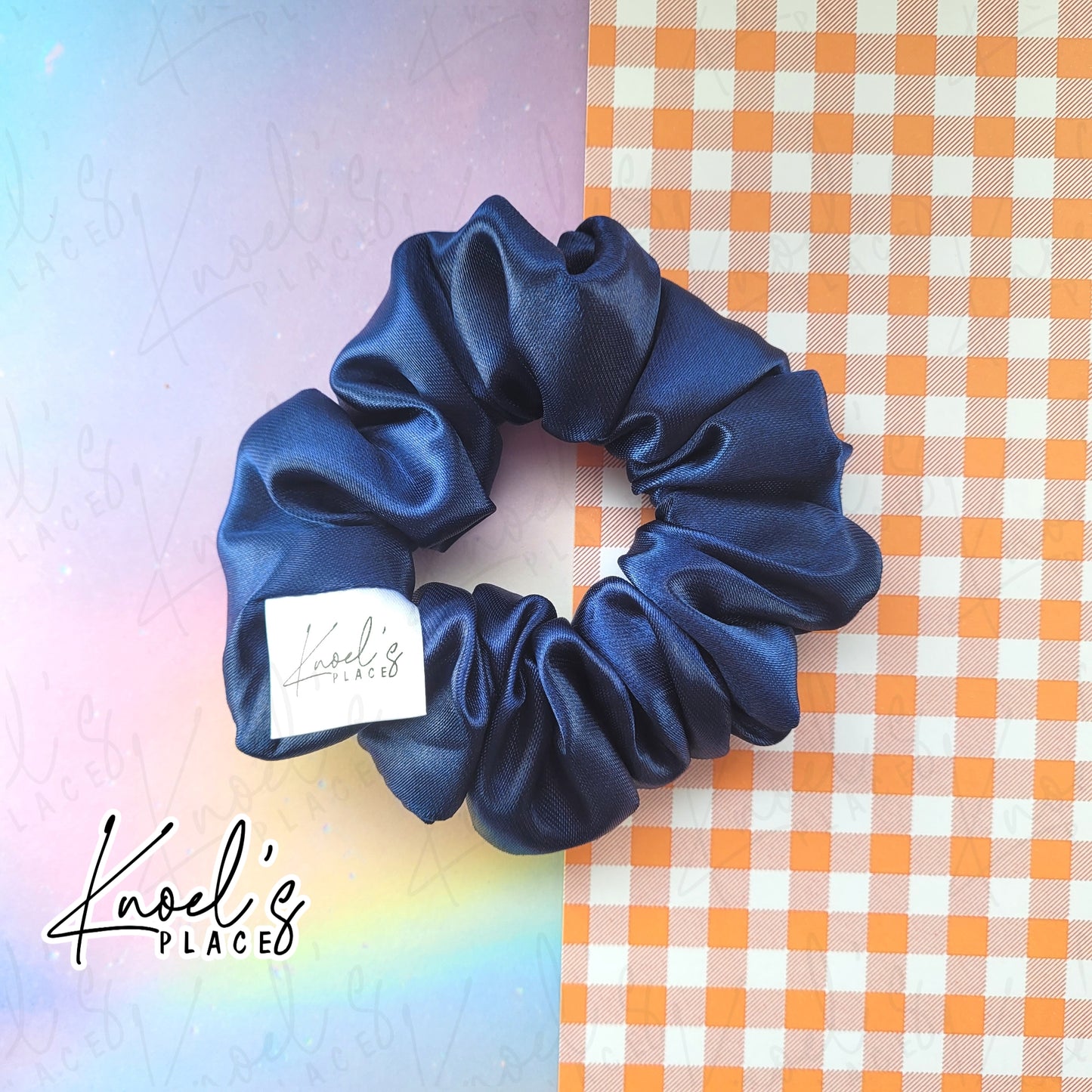 Midnight Snack (Navy) | Neon Picnic Scrunchie | Luxe & Basic Sizes