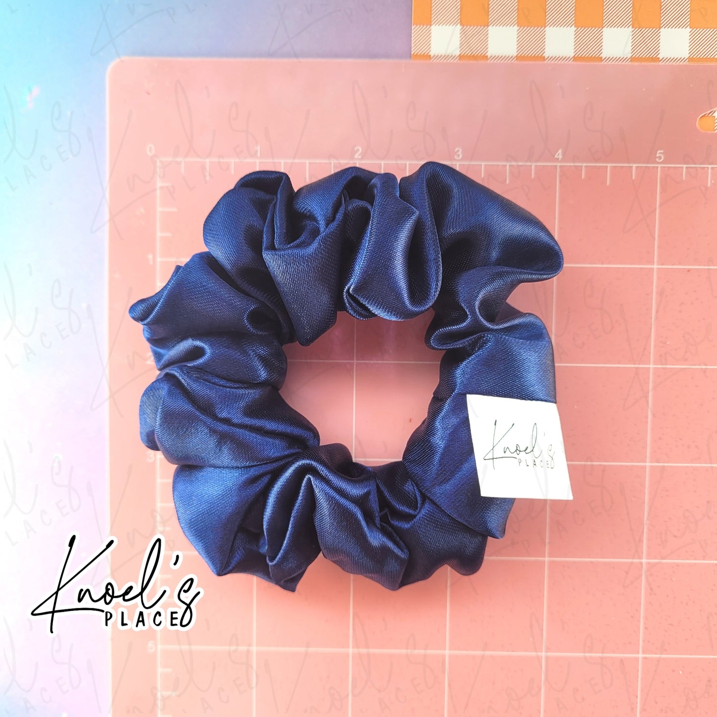 Midnight Snack (Navy) | Neon Picnic Scrunchie | Luxe & Basic Sizes