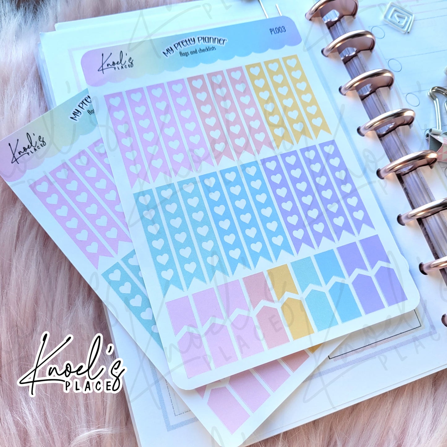 My Pretty Planner Flags & Checklists Pastel Sticker Sheet