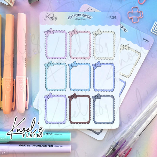 My Pretty Planner Full Box Pastel Sticker Sheet