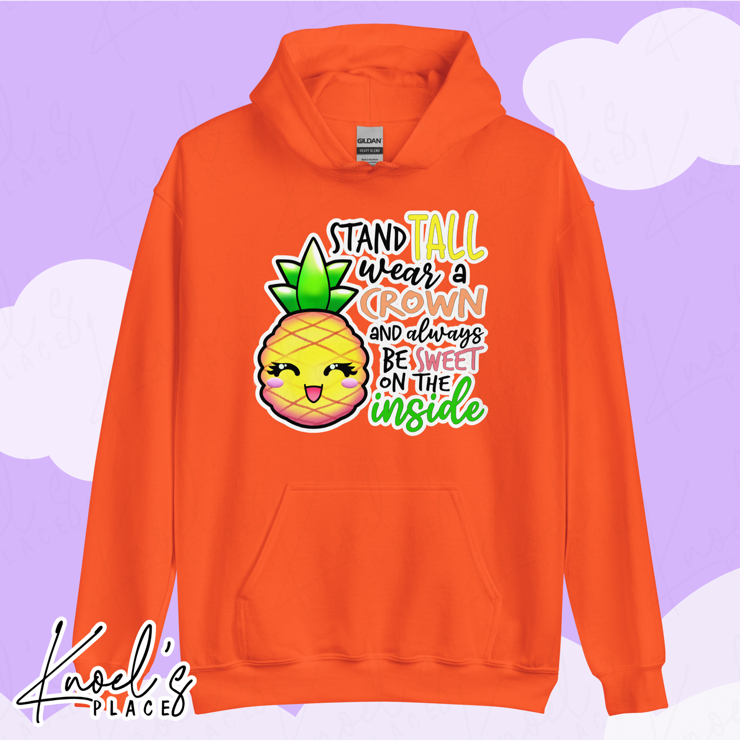 Stand Tall Neon Picnic Pineapple Unisex Hoodie