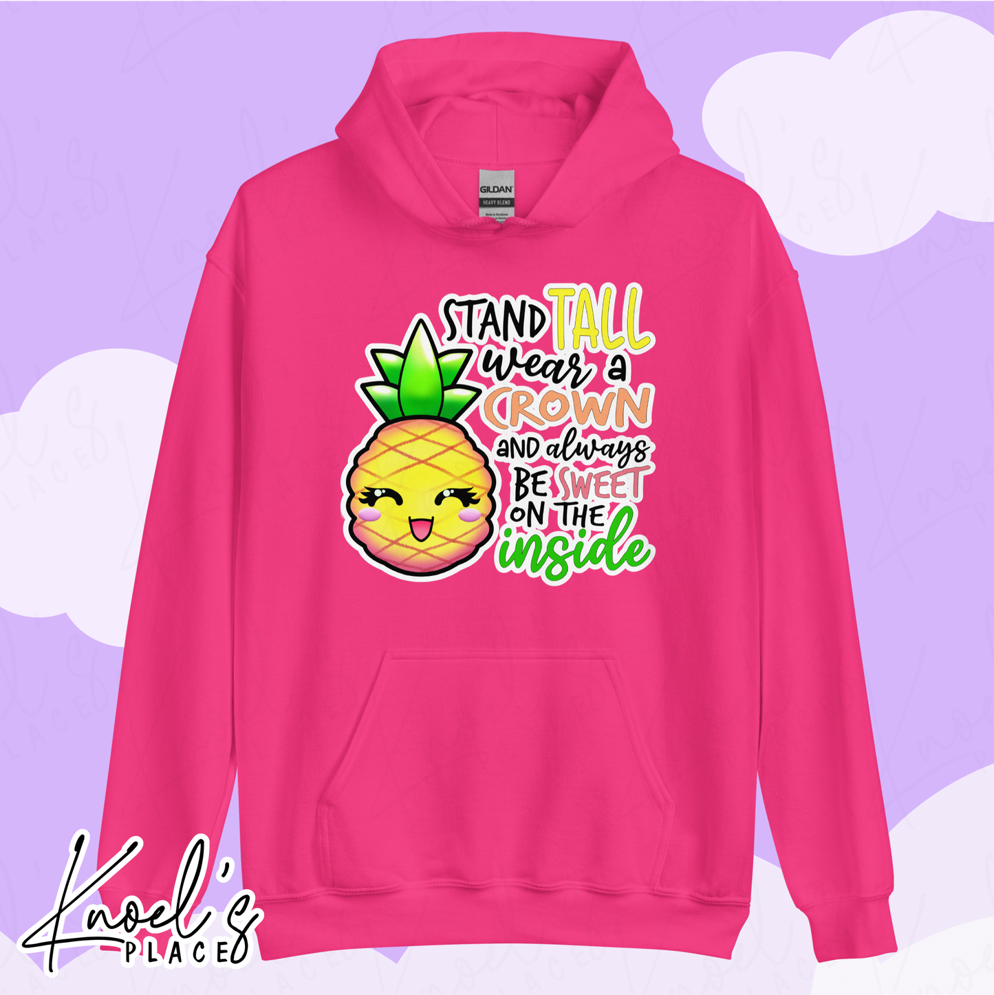 Stand Tall Neon Picnic Pineapple Unisex Hoodie