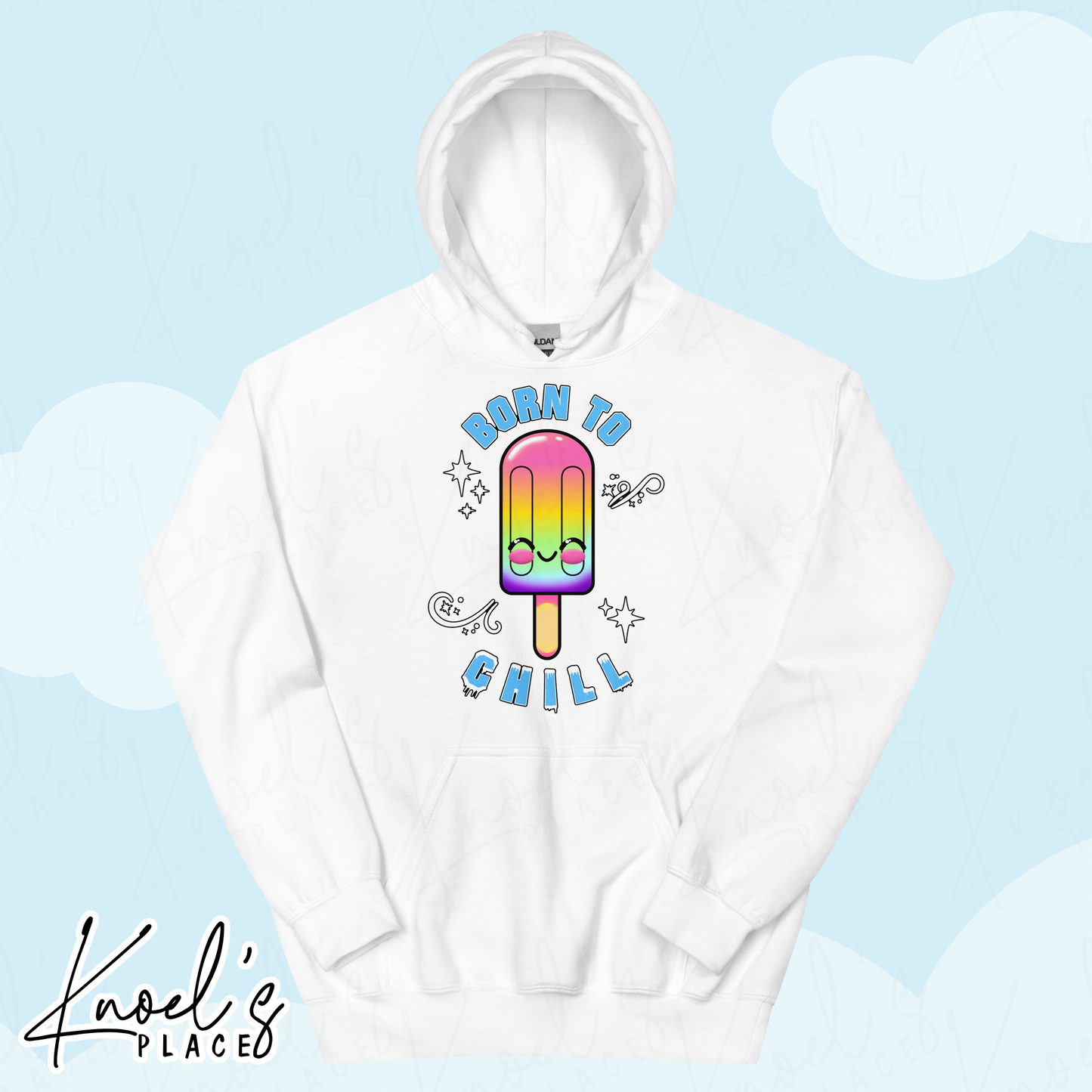 Born to Chill Neon Picnic Popsicle Unisex Hoodie