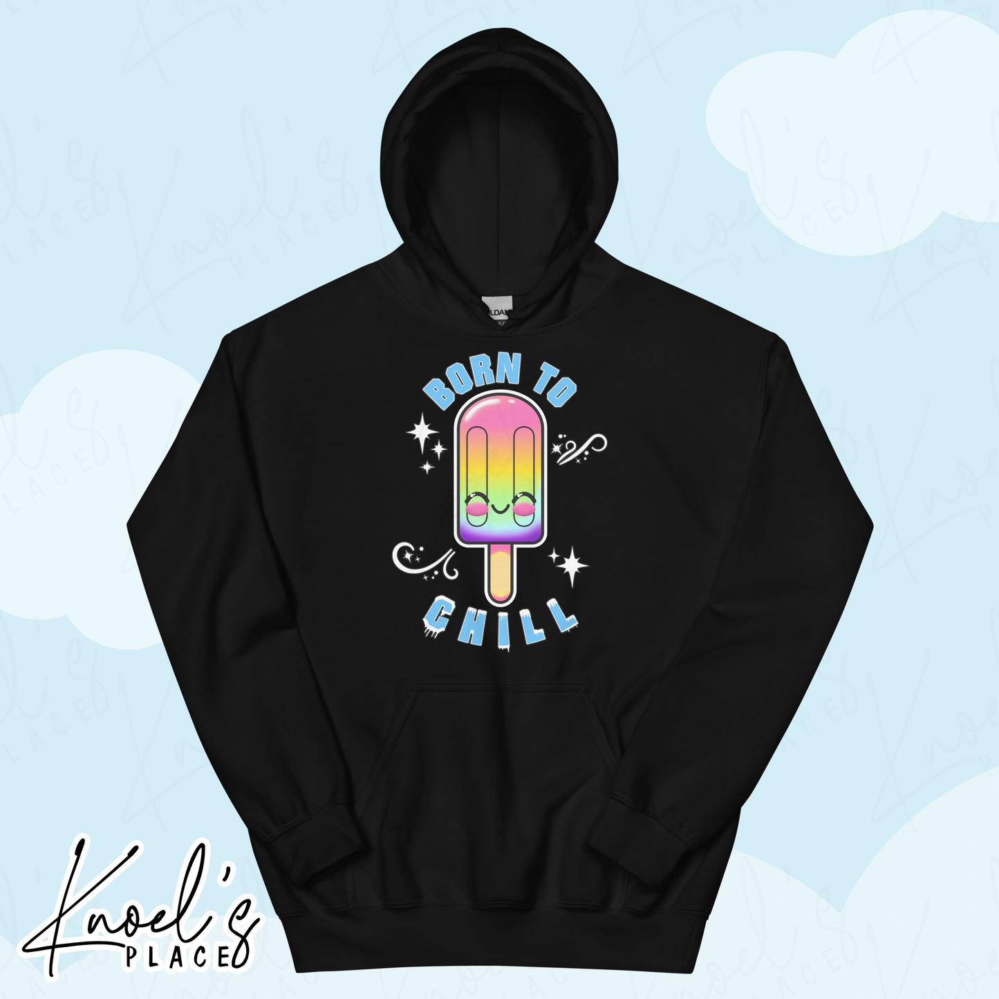 Born to Chill Neon Picnic Popsicle Unisex Hoodie