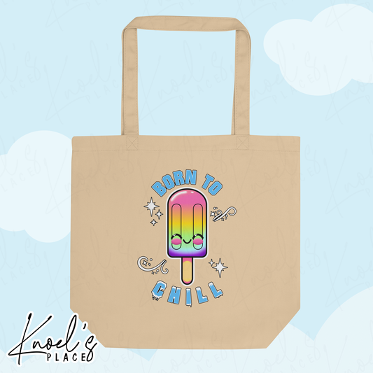 Born to Chill Neon Picnic Popsicle Eco Tote Bag