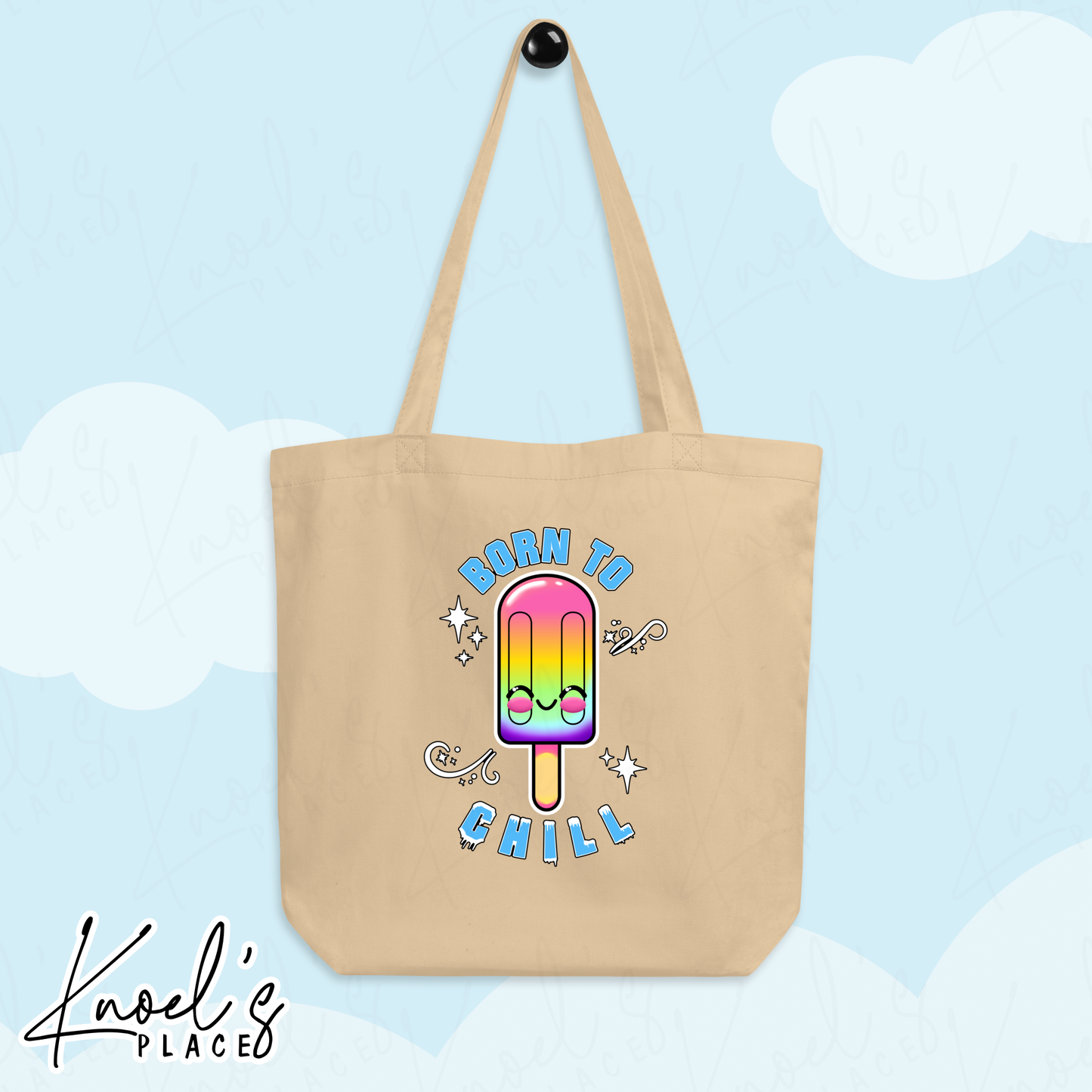 Born to Chill Neon Picnic Popsicle Eco Tote Bag