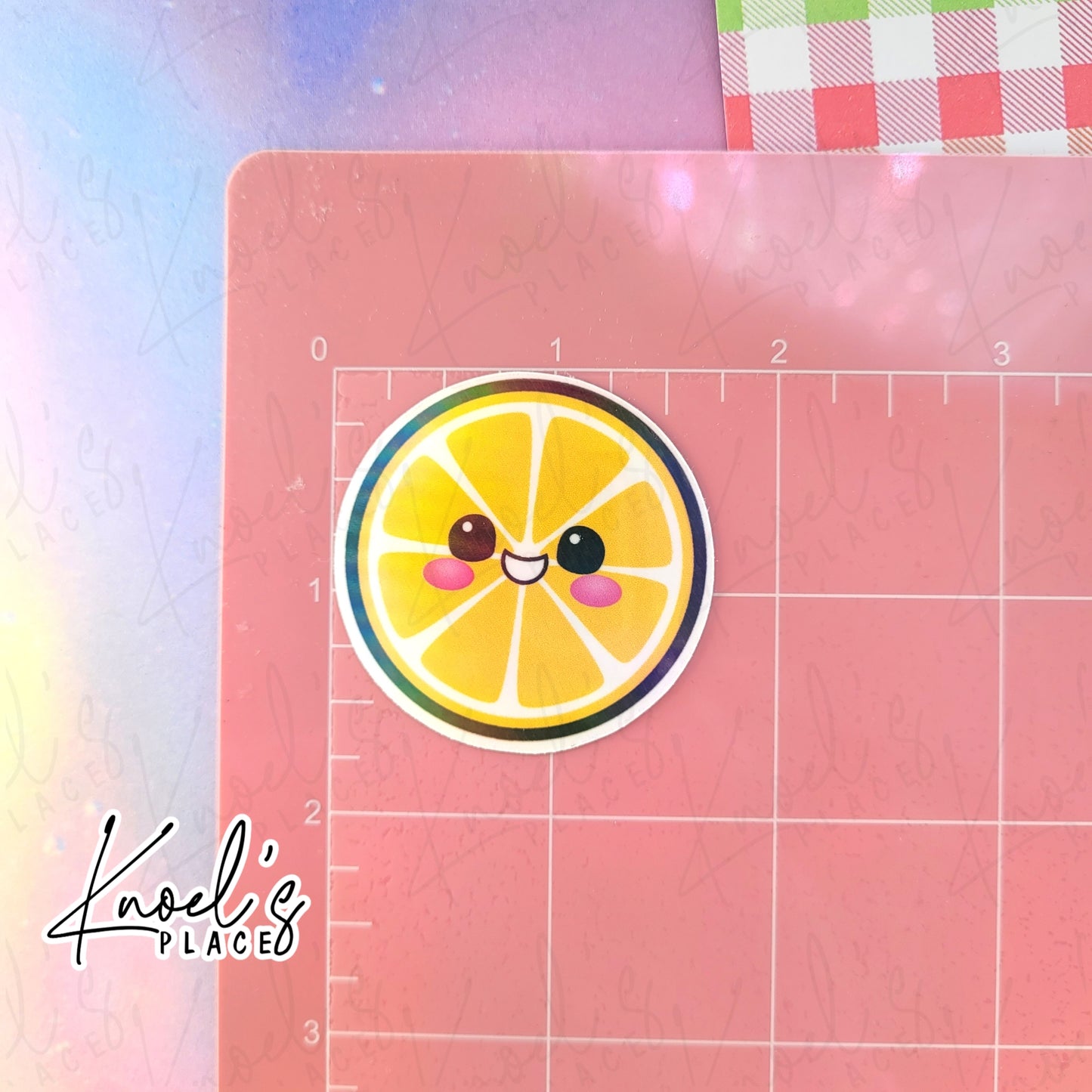 Sunny Lemon Holographic Vinyl Sticker Decal | Neon Picnic