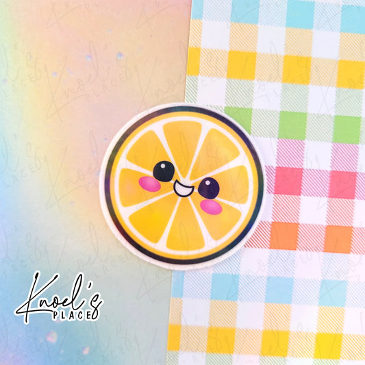 Sunny Lemon Holographic Vinyl Sticker Decal | Neon Picnic