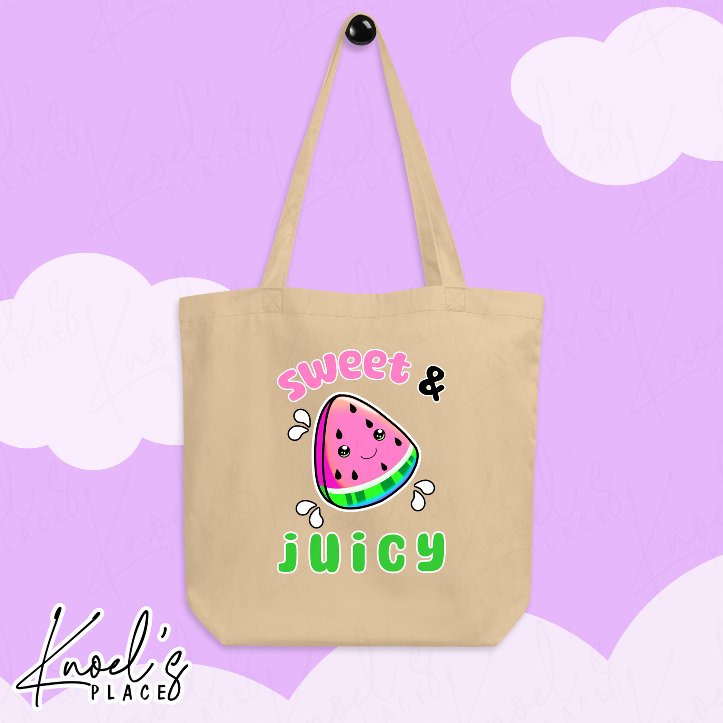 Sweet & Juicy Neon Picnic Watermelon Tote Bag
