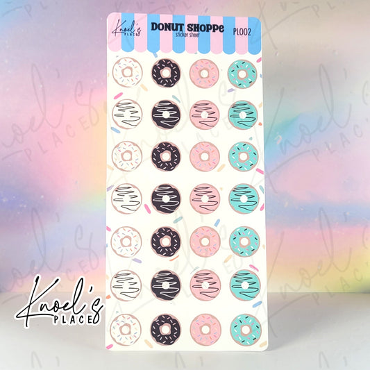 Donut Shoppe Pastel Planner Sticker Sheet