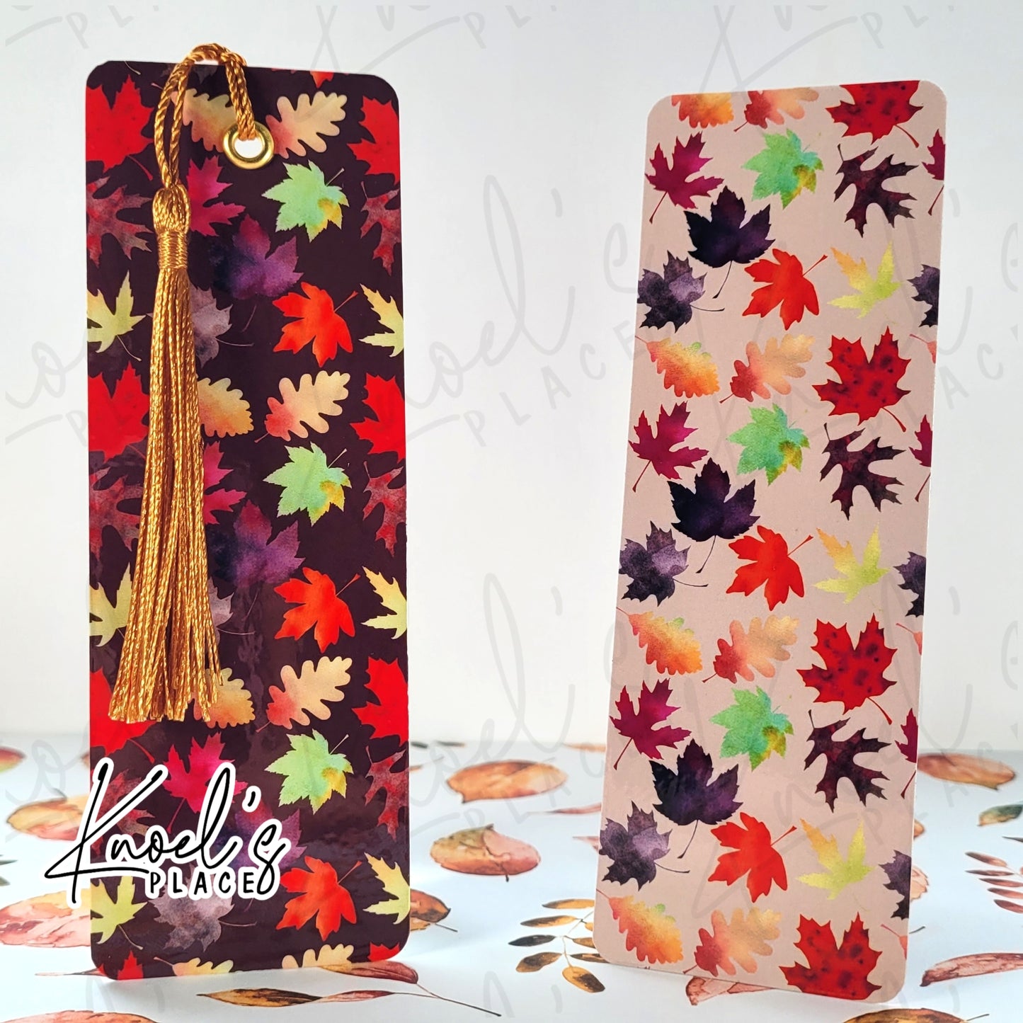 Autumn Leaf Pattern Bookmark