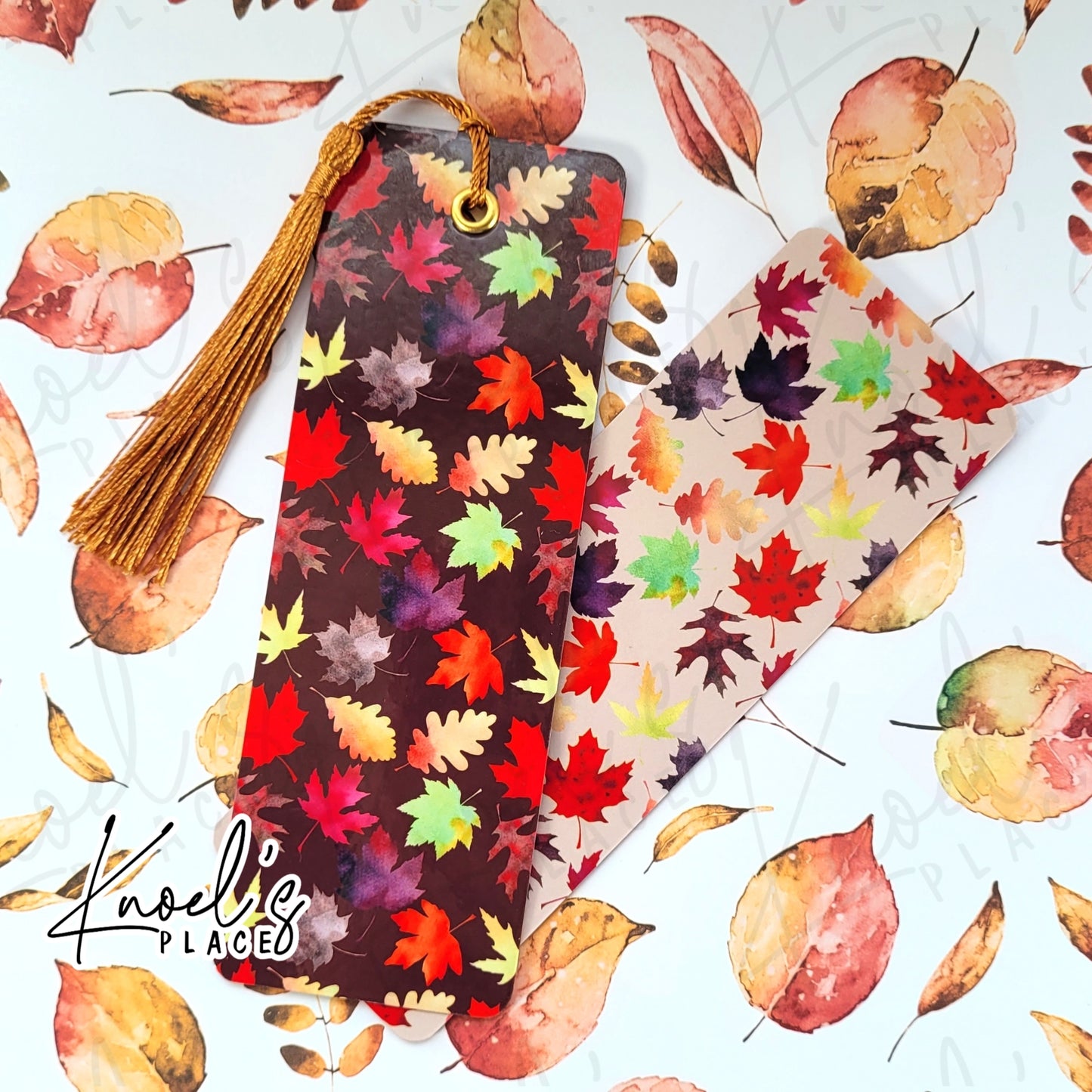 Autumn Leaf Pattern Bookmark