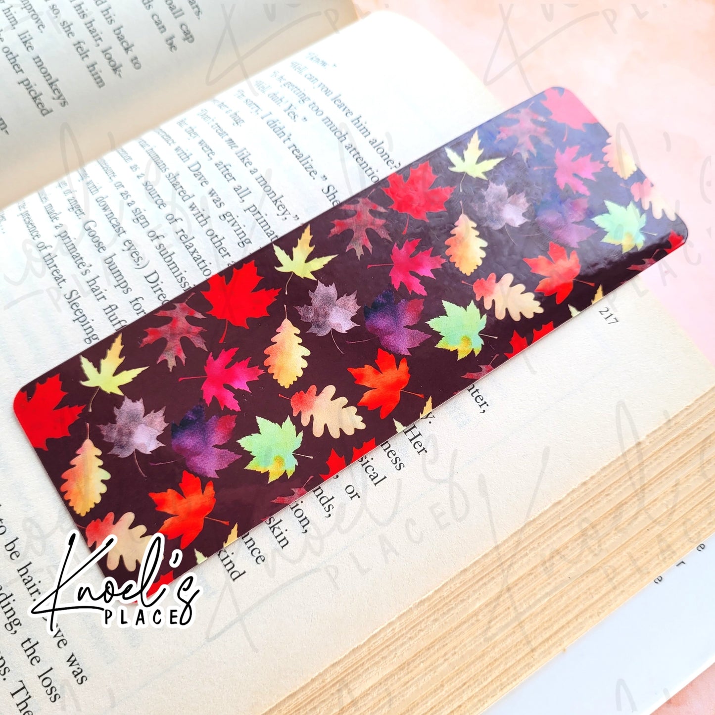 Autumn Leaf Pattern Bookmark