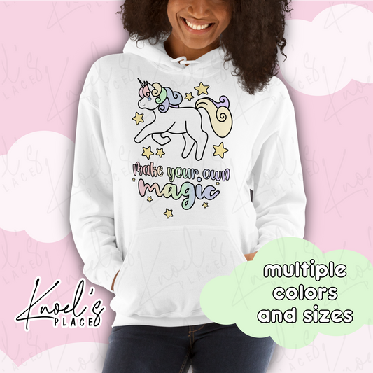 Make Your Own Magic Kawaii Unicorn Unisex Hoodie | Harmony