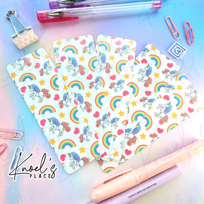 Kawaii Unicorn Pattern Bookmark