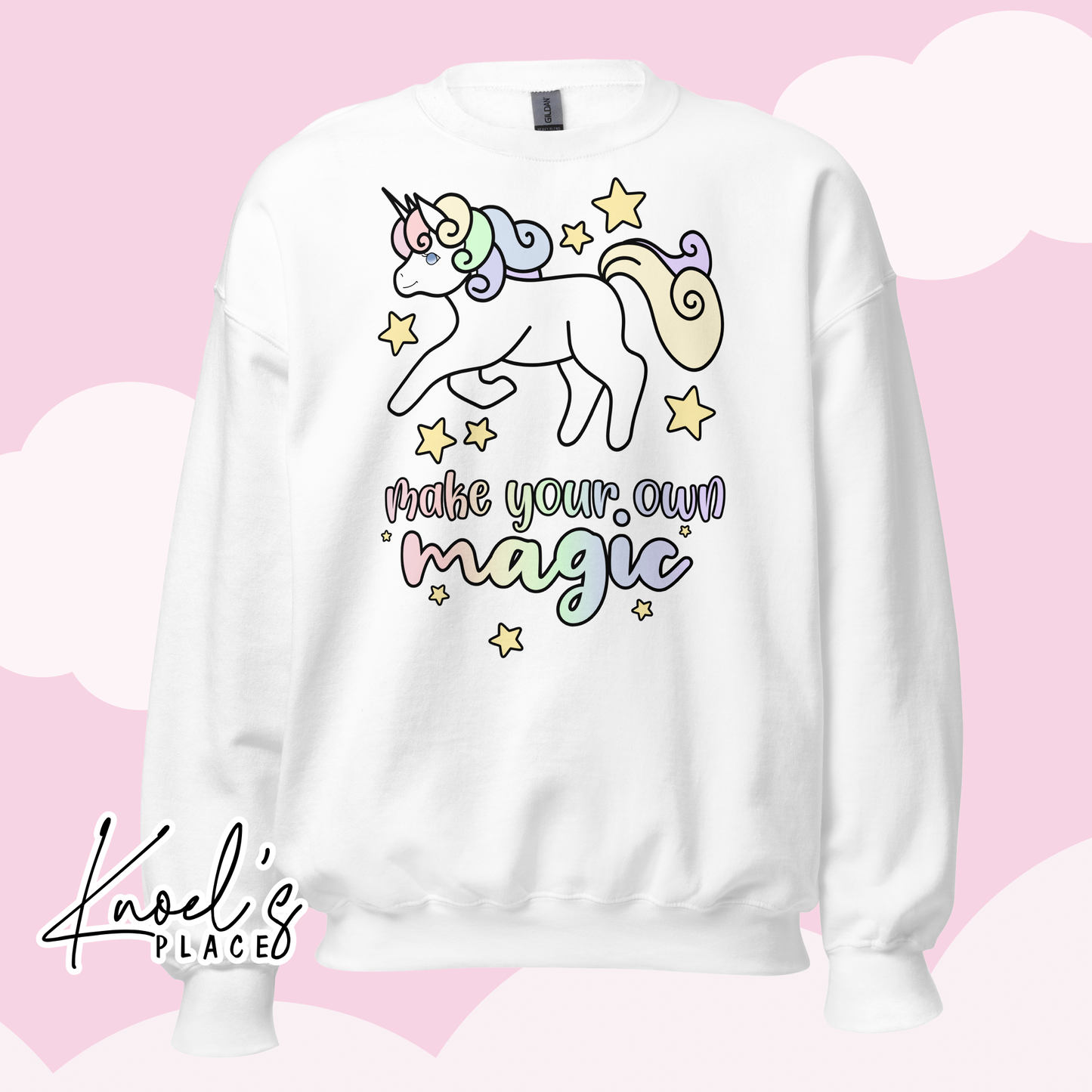 Make Your Own Magic Kawaii Unicorn Unisex Sweatshirt