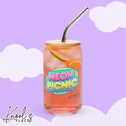 Stand Tall Neon Picnic Pineapple Can-shaped glass