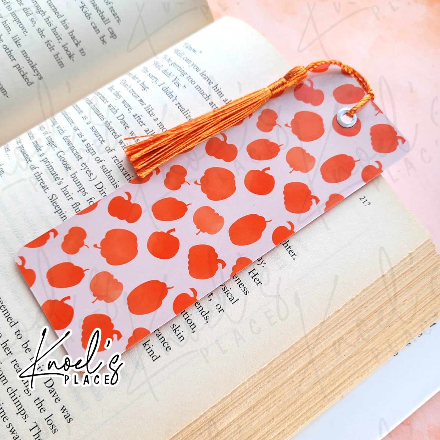 Pumpkin Patch Pattern Bookmark