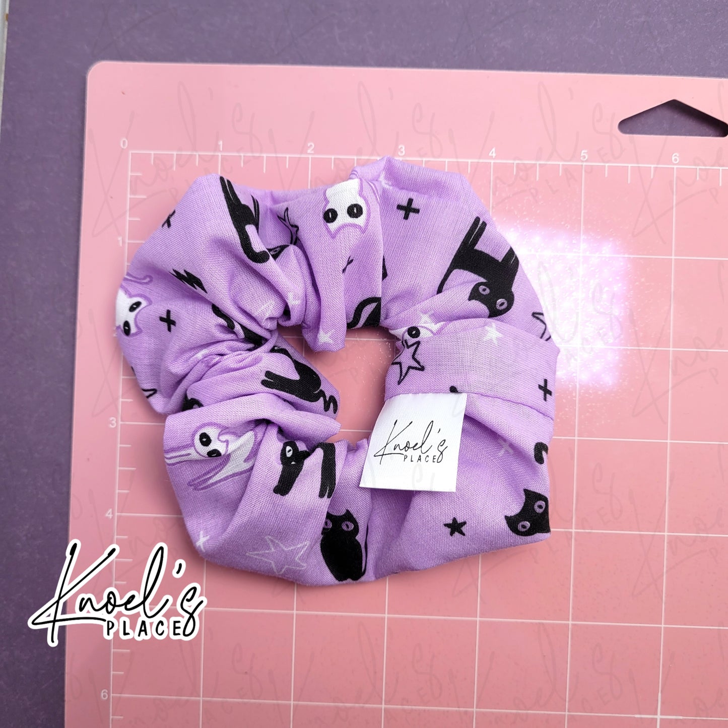 Purr-anormal Paws | Handmade Cotton Scrunchie