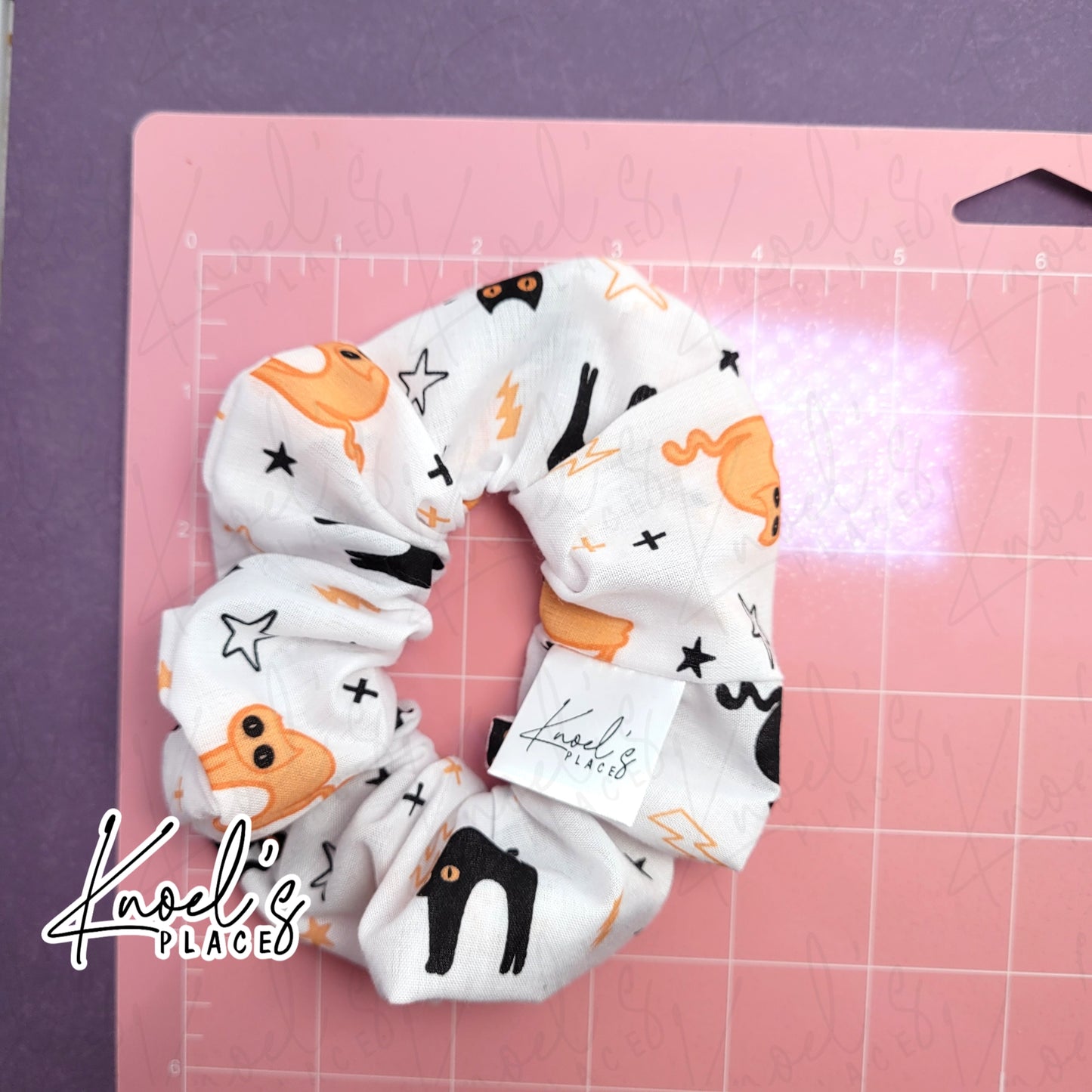 Purr-anormal Paws | Handmade Cotton Scrunchie