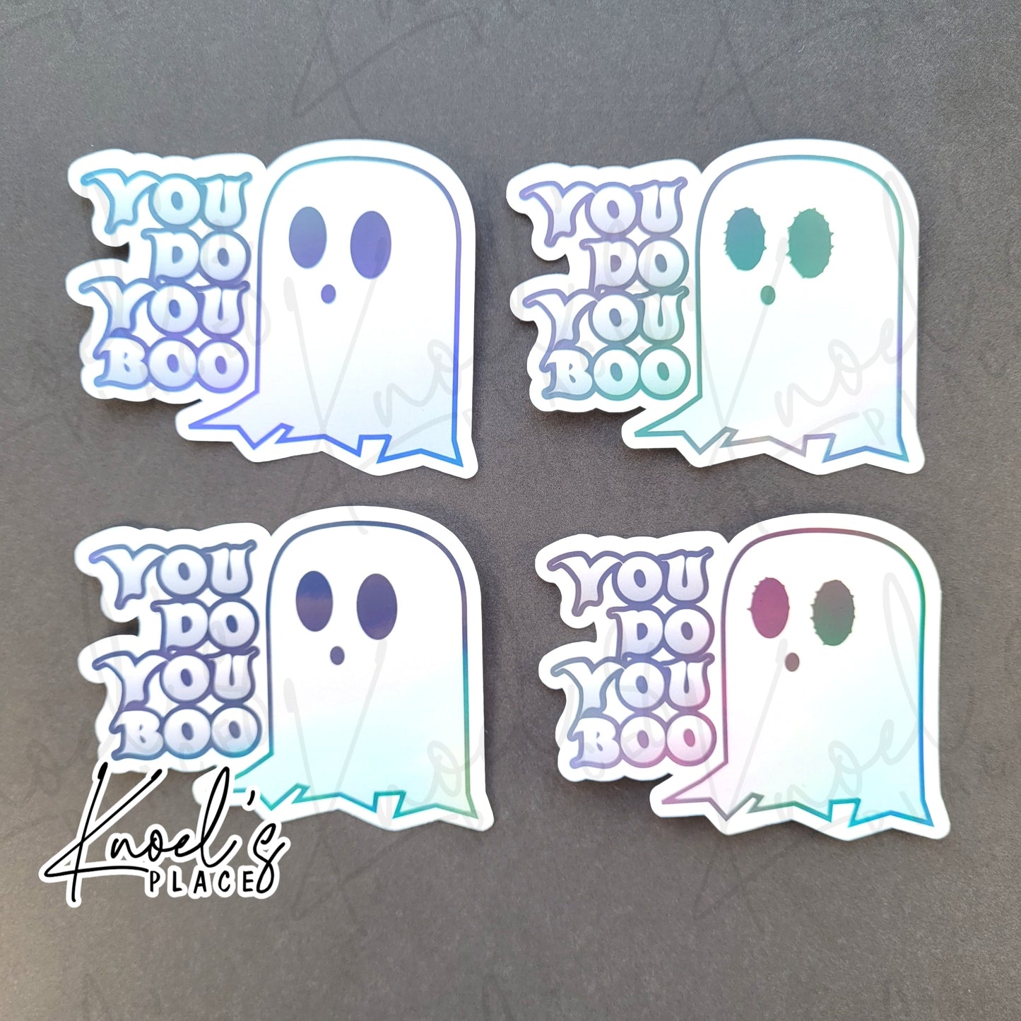 You Do You Boo Waterproof Holographic Ghost Sticker