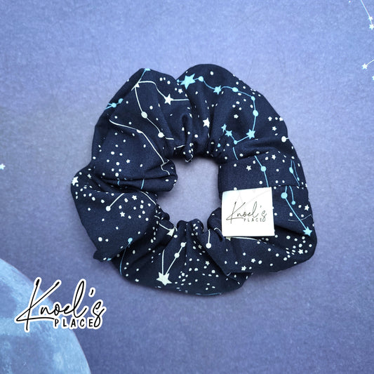 Astral | Constellation Pattern Handmade Cotton Scrunchies