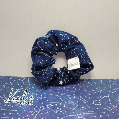 Astral | Constellation Pattern Handmade Cotton Scrunchies