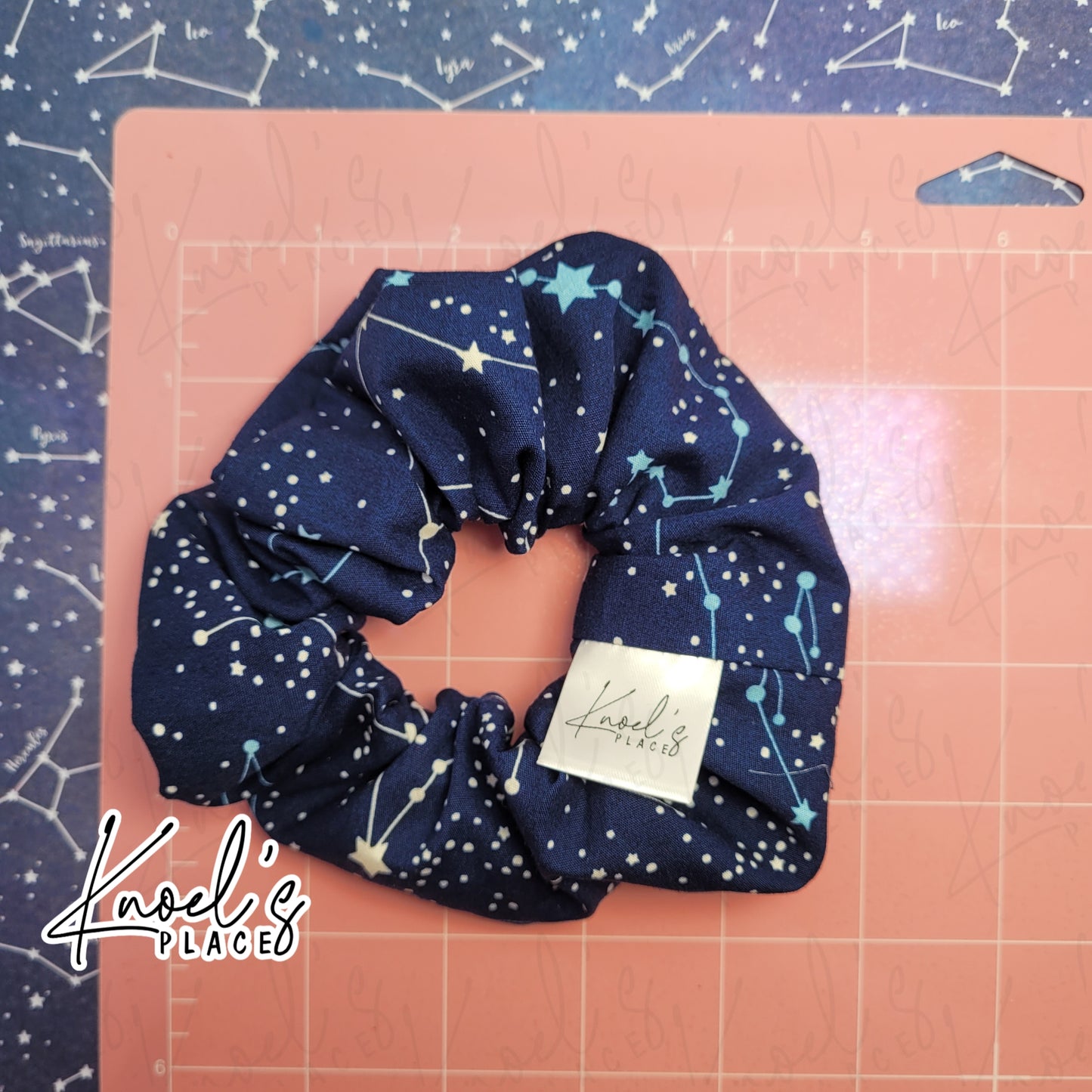 Astral | Constellation Pattern Handmade Cotton Scrunchies