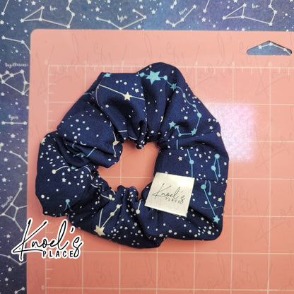 Astral | Constellation Pattern Handmade Cotton Scrunchies