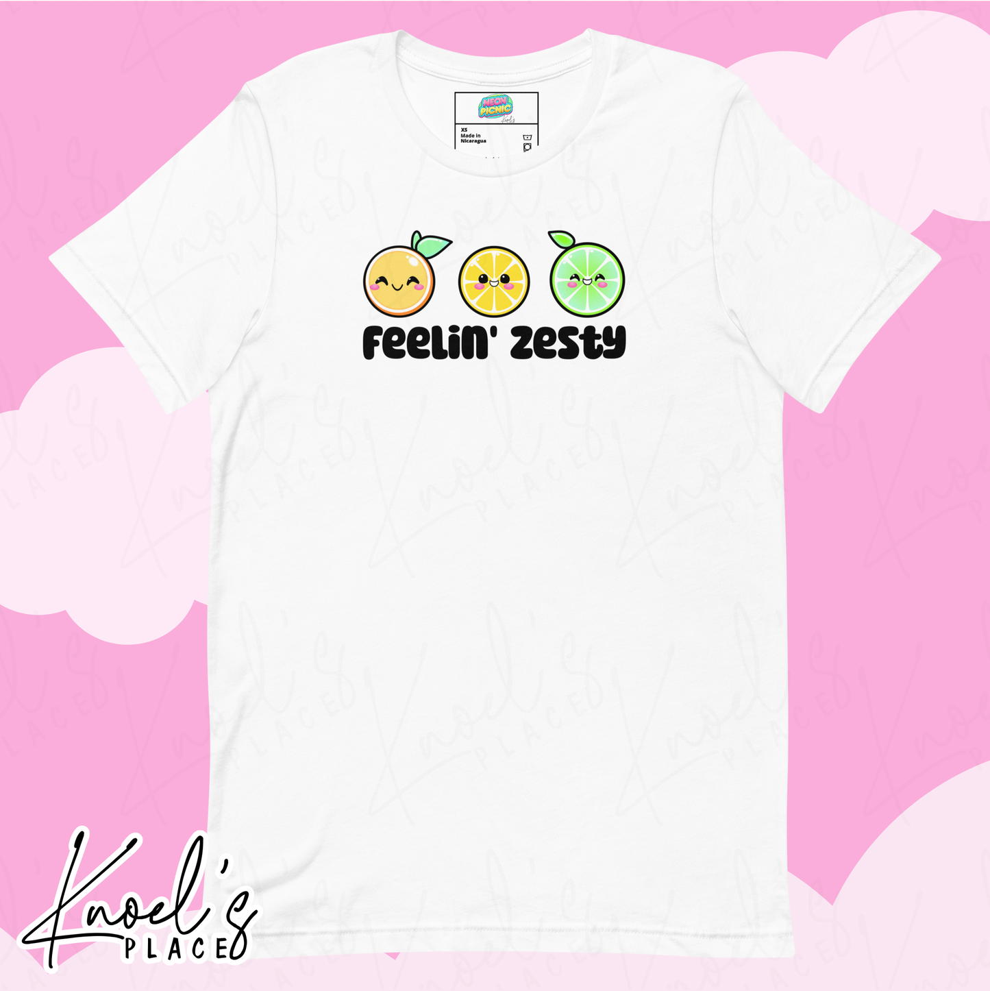 Feelin' Zesty Neon Picnic Citrus Neon Picnic Citrus Unisex T-shirt